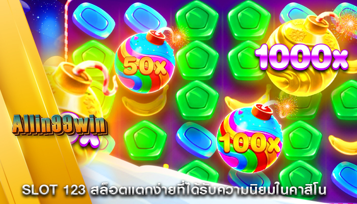 Slot 123 สล็อตแตกง่ายที่ได้รับความนิยมในคาสิโน