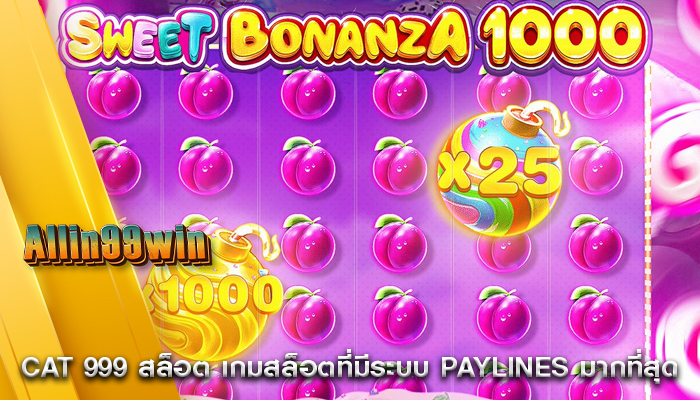 cat 999 สล็อต เกมสล็อตที่มีระบบ Paylines มากที่สุด